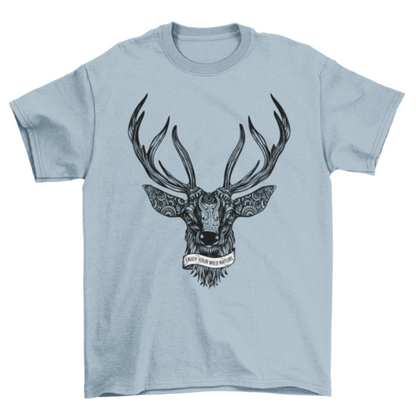 Deer Illustration T-shirt Design | Binge T-shirt Shop