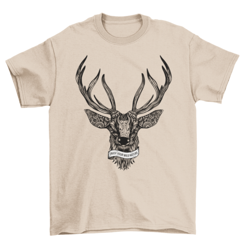 Deer Illustration T-shirt Design | Binge T-shirt Shop