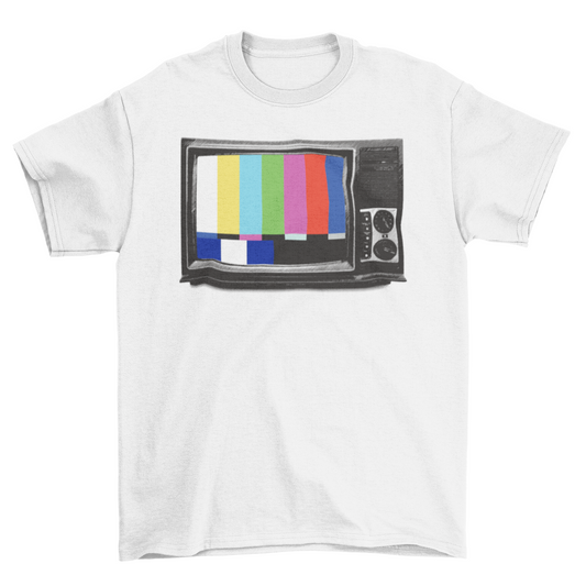 Vintage Retro Style TV VHS Video Television Song Signal illustration | Binge T-shirt Shop