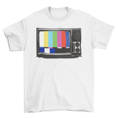 Vintage Retro Style TV VHS Video Television Song Signal illustration | Binge T-shirt Shop