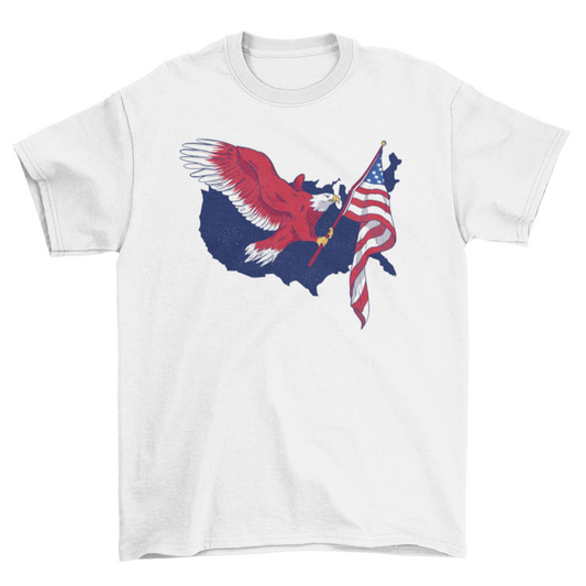 American Flag Eagle T-shirt | Binge T-shirt Shop