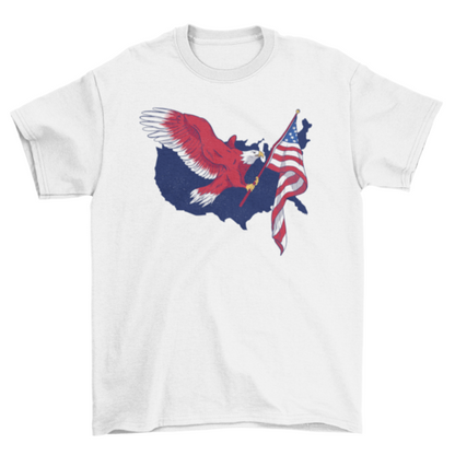 American Flag Eagle T-shirt | Binge T-shirt Shop
