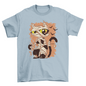 Mummy Cat Funny Halloween Cartoon T-shirt | Binge T-shirt Shop
