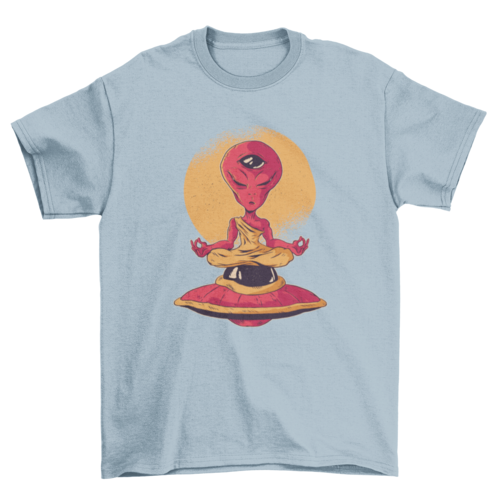 Alien Meditation T-shirt | Binge T-shirt Shop