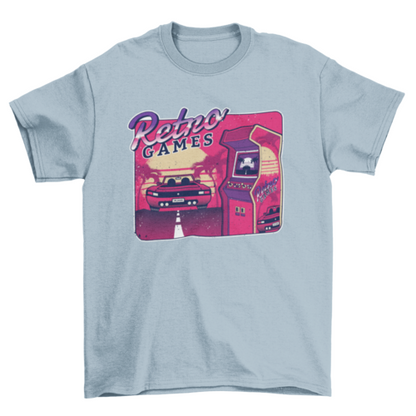 Retro Gaming Arcade T-shirt | Binge T-shirt Shop