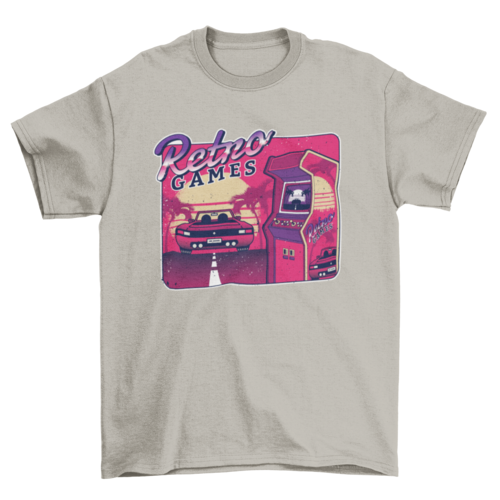 Retro Gaming Arcade T-shirt | Binge T-shirt Shop