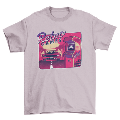 Retro Gaming Arcade T-shirt | Binge T-shirt Shop