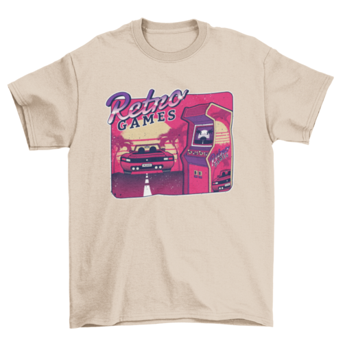 Retro Gaming Arcade T-shirt | Binge T-shirt Shop