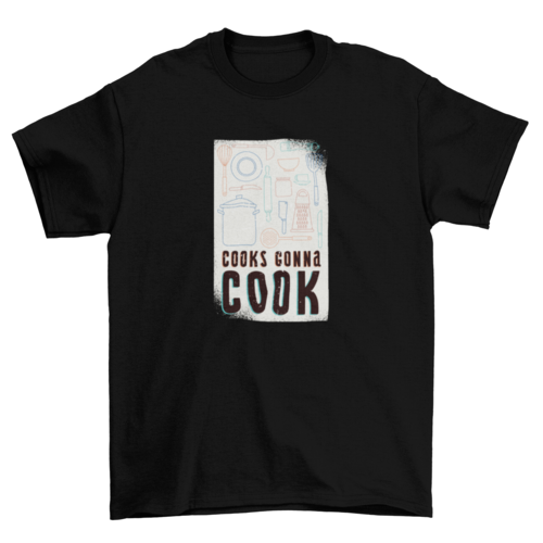 Food & Drinks Cooking Cool Kitchen Tools Big Bold Quote "Cooks Gonna | Apparel | Under $100 | Kitchen + Metal