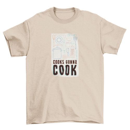 Food & Drinks Cooking Cool Kitchen Tools Big Bold Quote "Cooks Gonna | Apparel | Under $100 | Kitchen + Metal