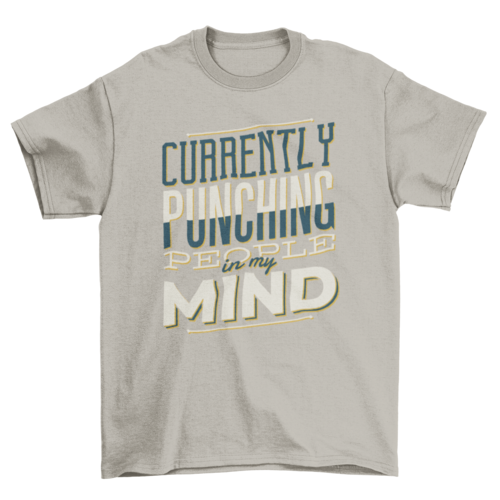 Punching People T-Shirt | Binge T-shirt Shop