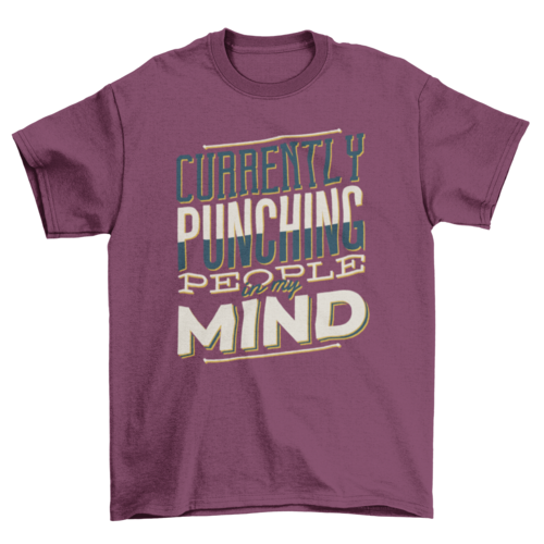 Punching People T-Shirt | Binge T-shirt Shop