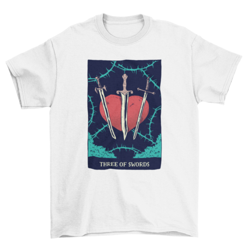 Swords Tarot Card T-Shirt | Binge T-shirt Shop