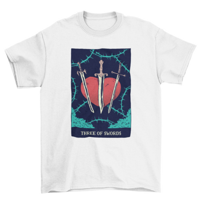 Swords Tarot Card T-Shirt | Binge T-shirt Shop