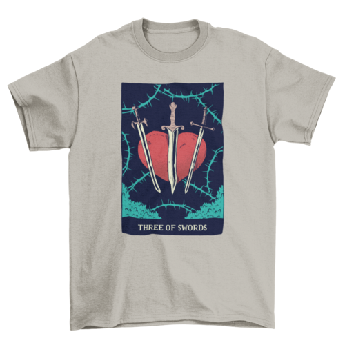 Swords Tarot Card T-Shirt | Binge T-shirt Shop