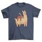 Sleeping Sloth Riding Llama Illustration T-shirt | Binge T-shirt Shop