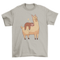 Sleeping Sloth Riding Llama Illustration T-shirt | Binge T-shirt Shop
