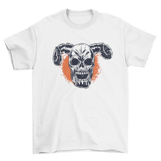 Horned Skull T-shirt | Binge T-shirt Shop
