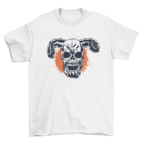 Horned Skull T-shirt | Binge T-shirt Shop