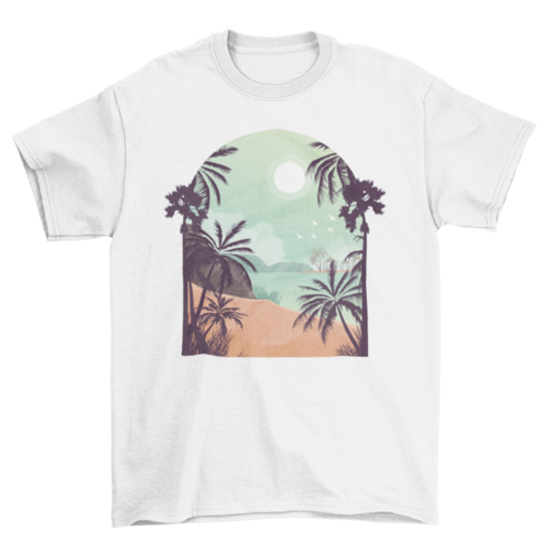 Exotic Beach T-shirt Design | Binge T-shirt Shop