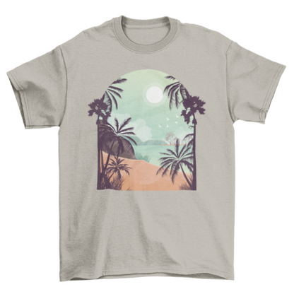 Exotic Beach T-shirt Design | Binge T-shirt Shop