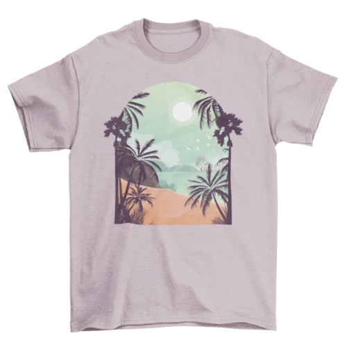 Exotic Beach T-shirt Design | Binge T-shirt Shop
