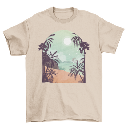 Exotic Beach T-shirt Design | Binge T-shirt Shop