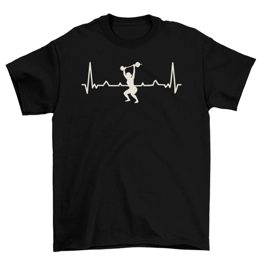 Workout Heartbeat T-shirt | Binge T-shirt Shop