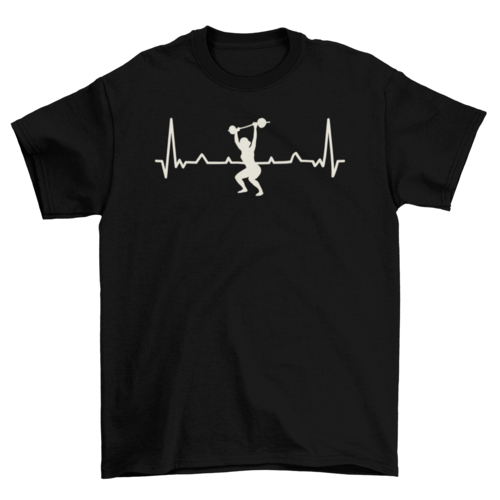 Workout Heartbeat T-shirt | Binge T-shirt Shop