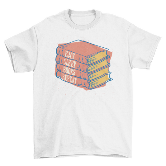 Books Repeat T-shirt | Binge T-shirt Shop