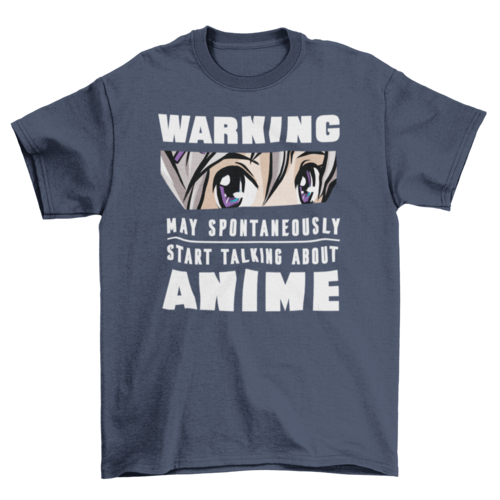 Anime Warning T-shirt | Binge T-shirt Shop