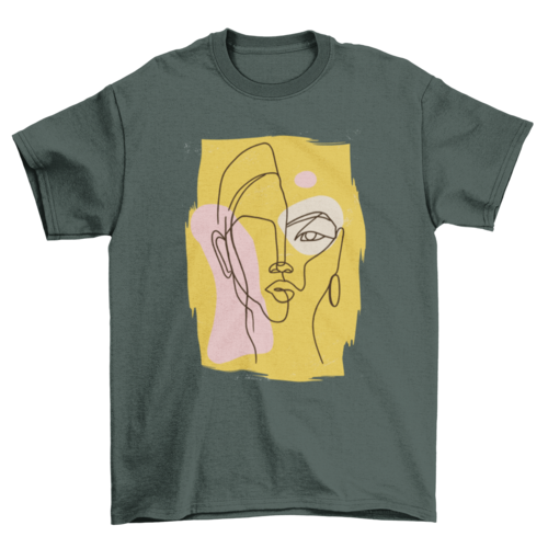 Abstract Woman T-shirt | Binge T-shirt Shop