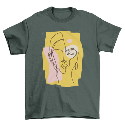 Abstract Woman T-shirt | Binge T-shirt Shop