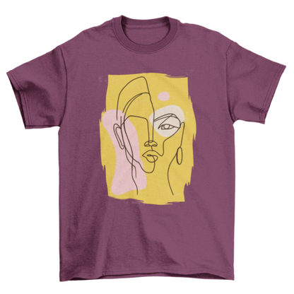 Abstract Woman T-shirt | Binge T-shirt Shop