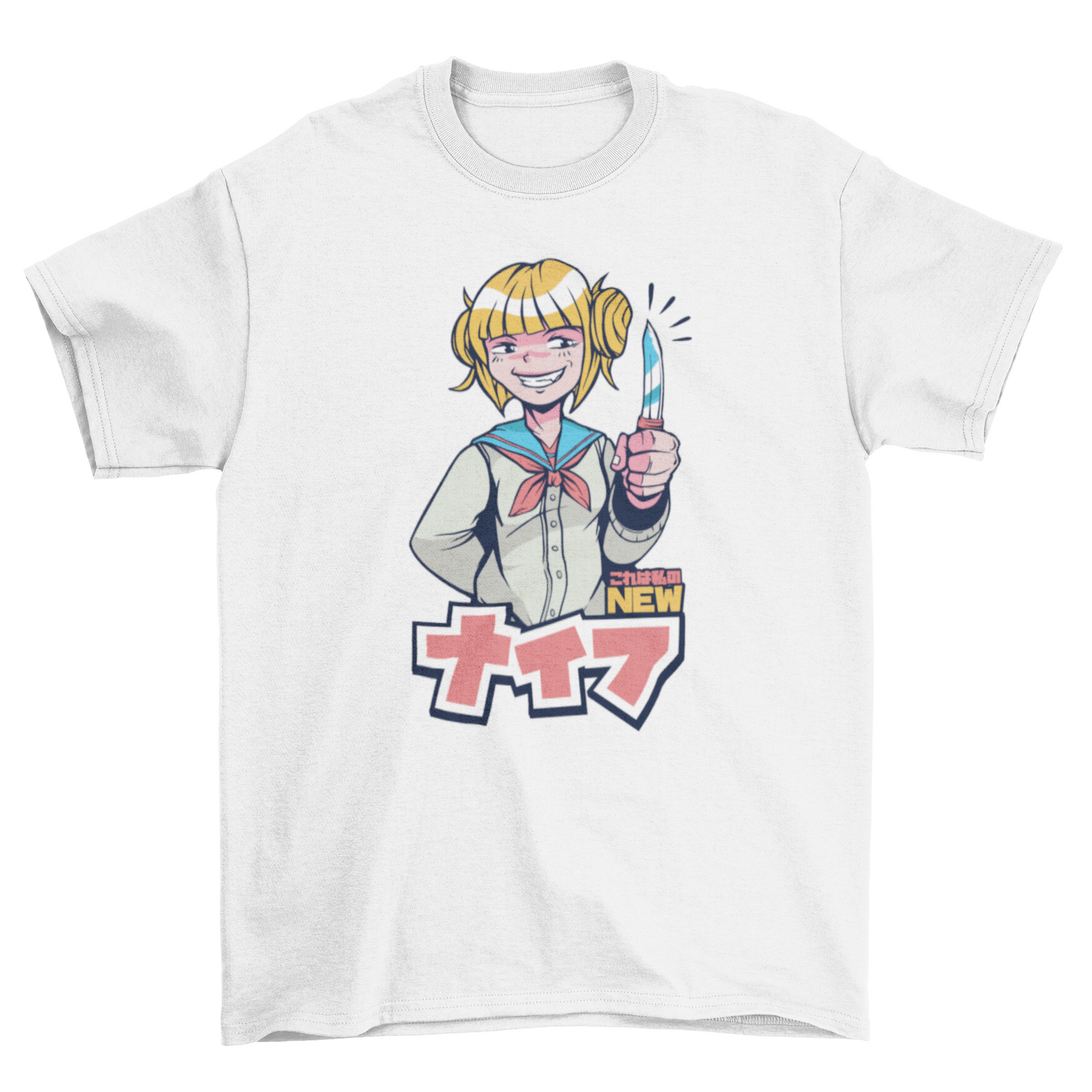 Anime Girl Knife T-shirt | Binge T-shirt Shop
