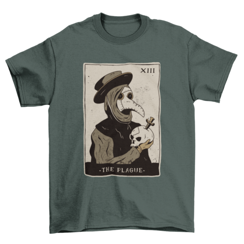Plague Doctor Tarot T-shirt | Binge T-shirt Shop