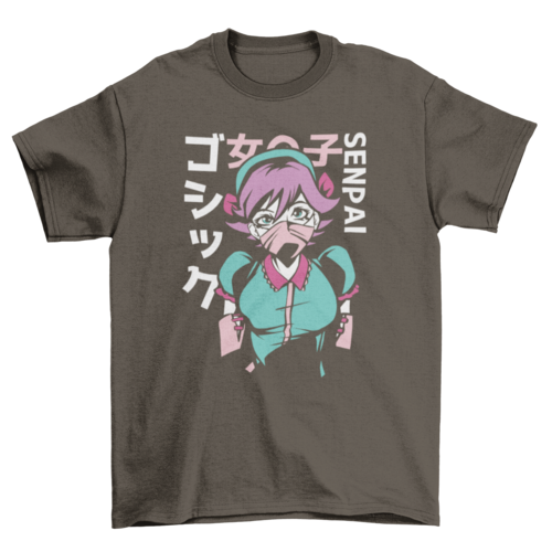 Pastel Goth Anime Girl T-shirt | Binge T-shirt Shop