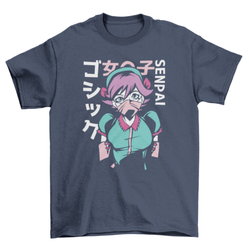 Pastel Goth Anime Girl T-shirt | Binge T-shirt Shop
