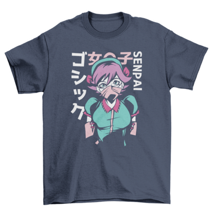 Pastel Goth Anime Girl T-shirt | Binge T-shirt Shop