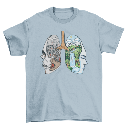Landscape Lungs T-shirt | Binge T-shirt Shop