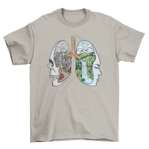 Landscape Lungs T-shirt | Binge T-shirt Shop