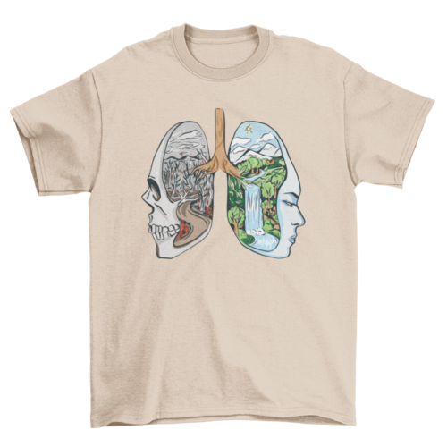 Landscape Lungs T-shirt | Binge T-shirt Shop