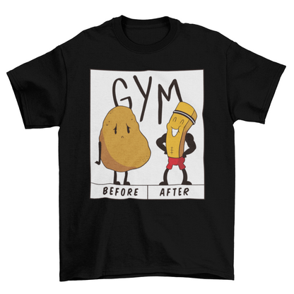Potato Gym T-shirt | Binge T-shirt Shop