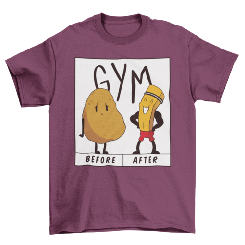 Potato Gym T-shirt | Binge T-shirt Shop