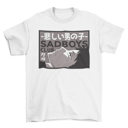 Sad Boy Anime T-shirt | Binge T-shirt Shop