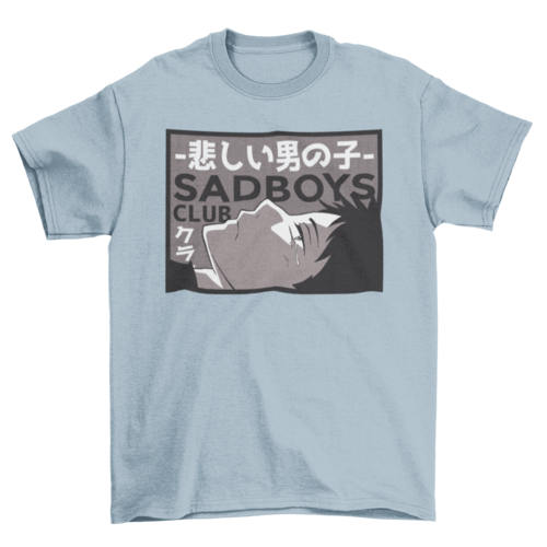 Sad Boy Anime T-shirt | Binge T-shirt Shop
