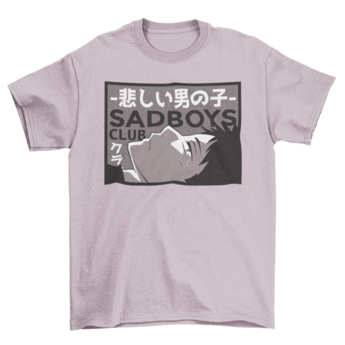 Sad Boy Anime T-shirt | Binge T-shirt Shop