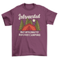 Introverted Camping Quote T-shirt | Binge T-shirt Shop