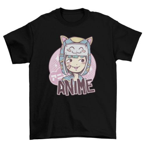 Anime Cute Girl T-shirt | Binge T-shirt Shop