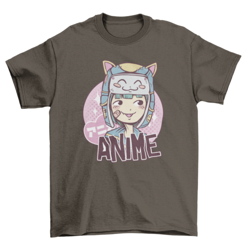 Anime Cute Girl T-shirt | Binge T-shirt Shop